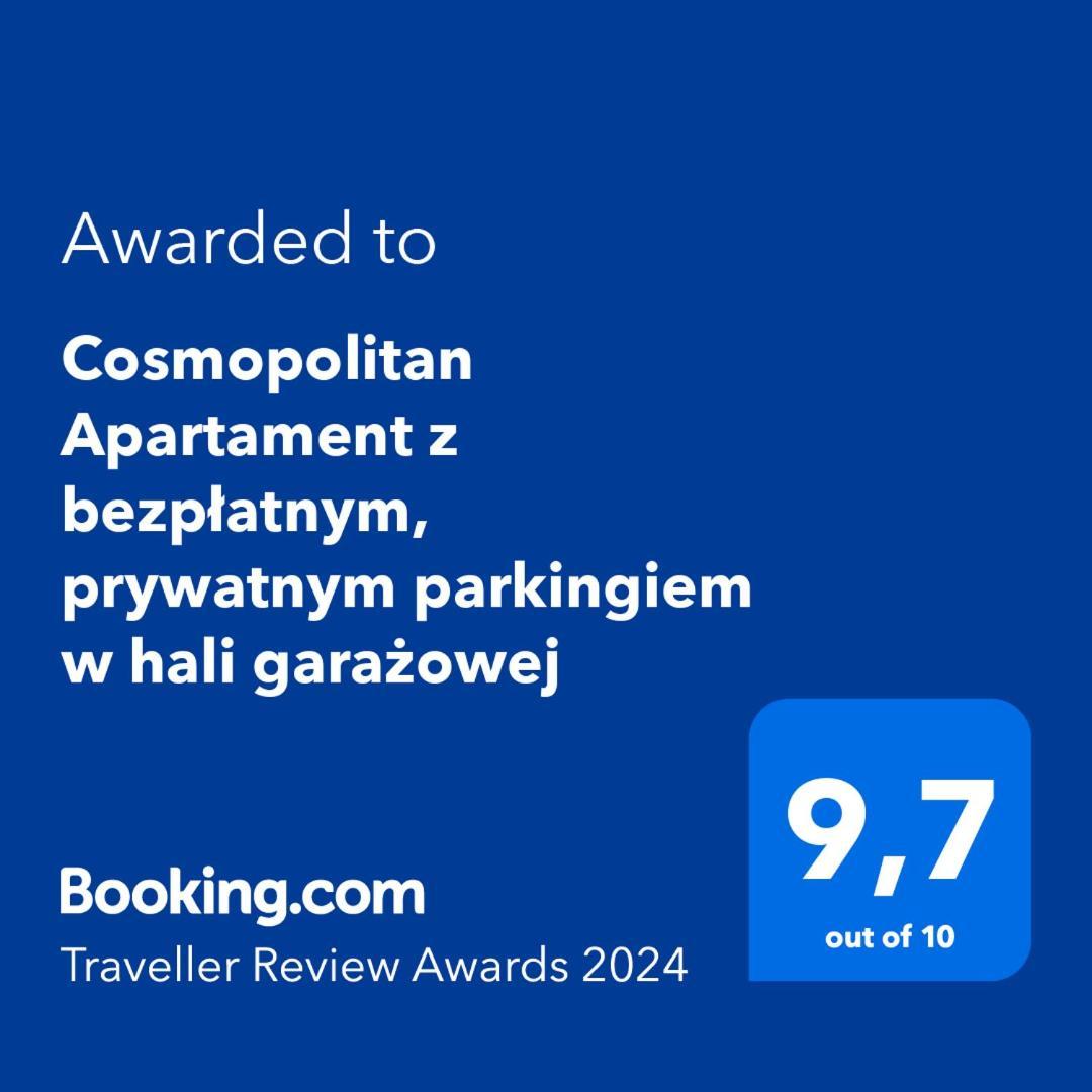 Cosmopolitan Apartament Z Bezplatnym, Prywatnym Parkingiem W Hali Garazowej Torun Exterior foto